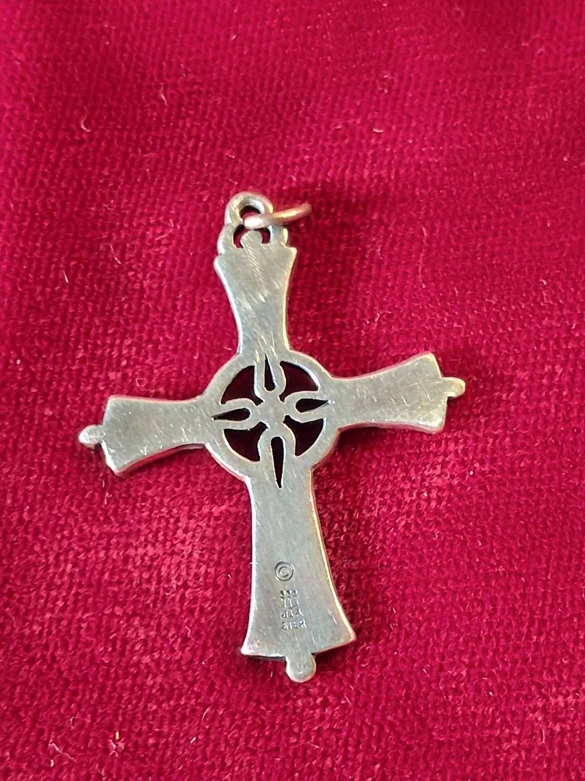 Retired James Avery Joyous Bells – Hand Bell Choir Cross Pendant Sterling Silver