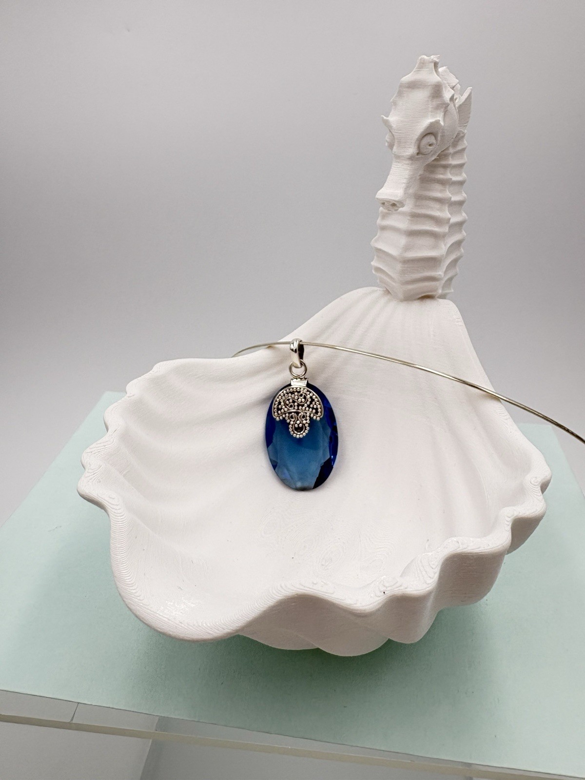 925 Solid Sterling Silver 24CT Genuine Tanzanite Gemstone Pendant – Pendant Only