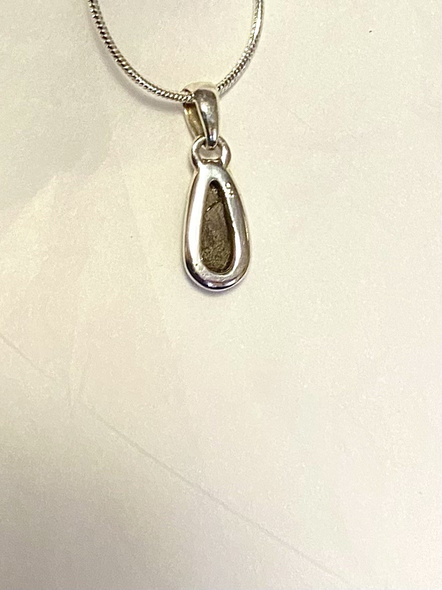 Natural Australian Opal Pendant 7/8” 925 Sterling Silver 🌹