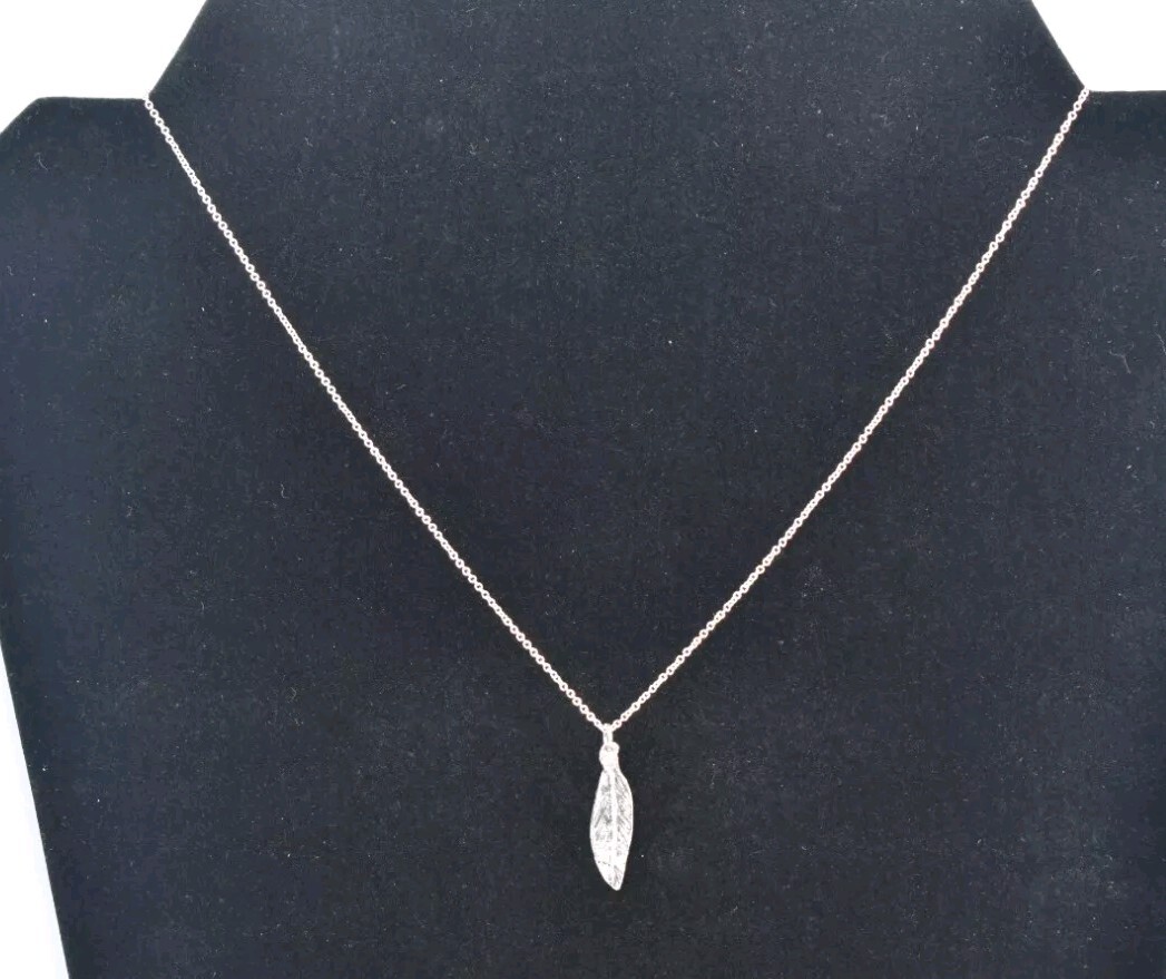 Sterling Silver B.U. Guardian Angel Necklace Feather Pendant Inspiration Jewelry