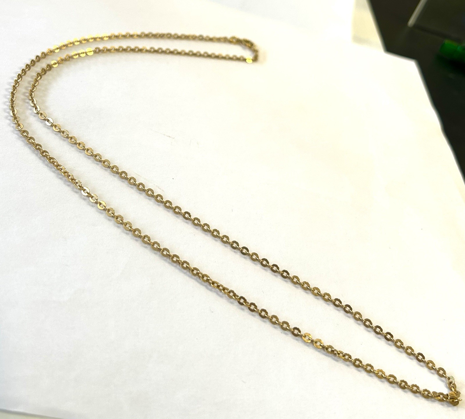 18k 750 Gold Italian UnoAErre 24″ Chain 7.2 Gram