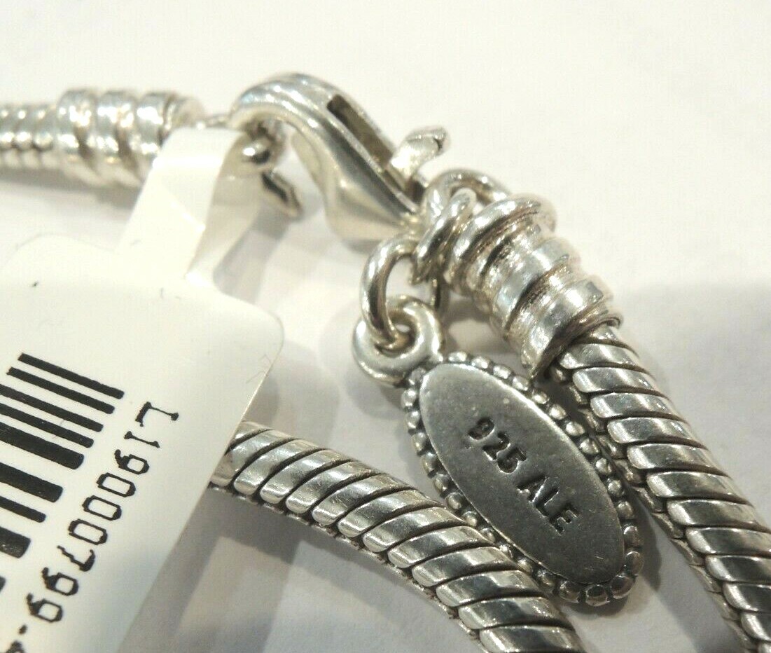Very Good Condition – Pandora ALE Rope Snake Chain Necklace 925 Sterling Silver