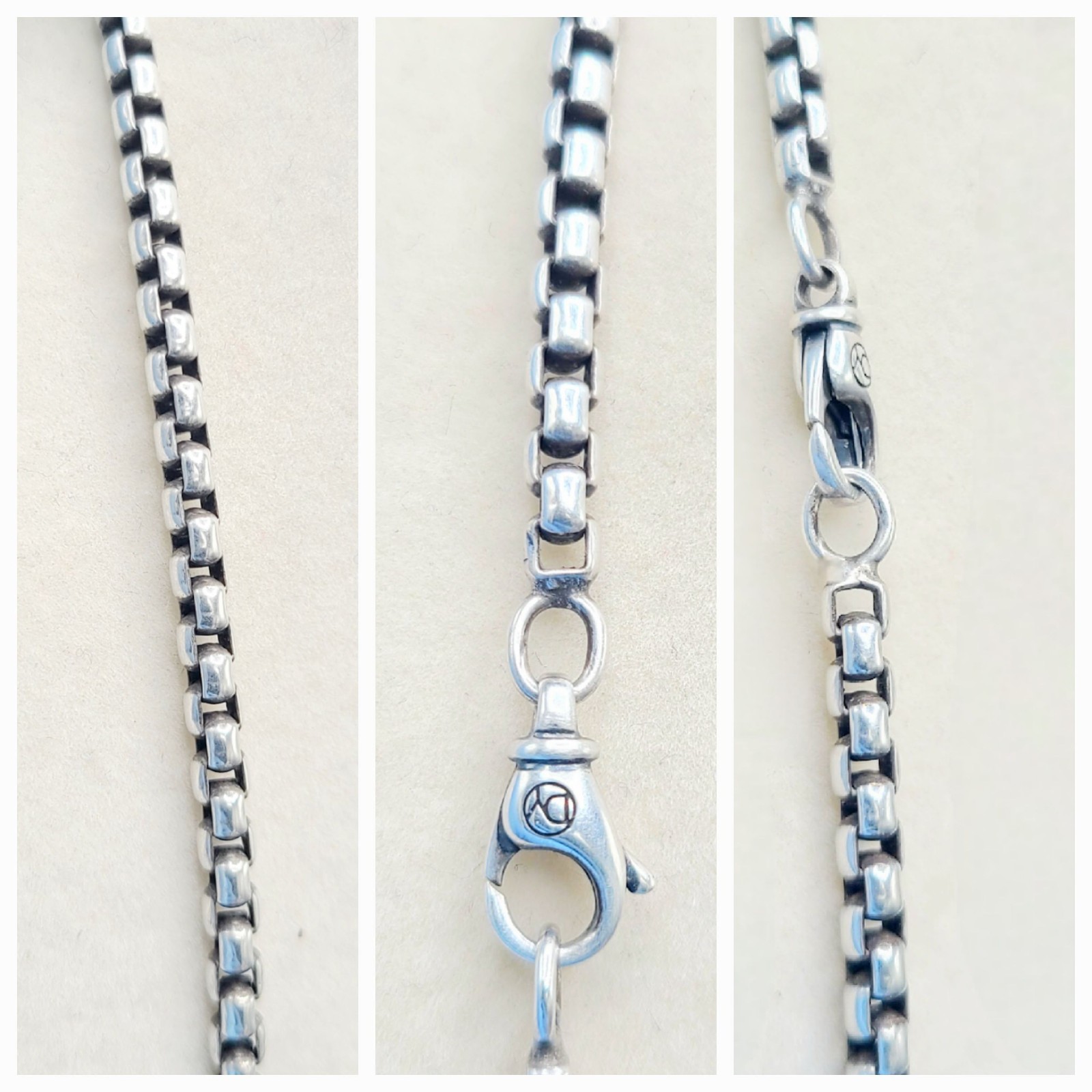 David Yurman Medium Box Chain Necklace – 3.6mm – 26″ – FREE SHIPPING