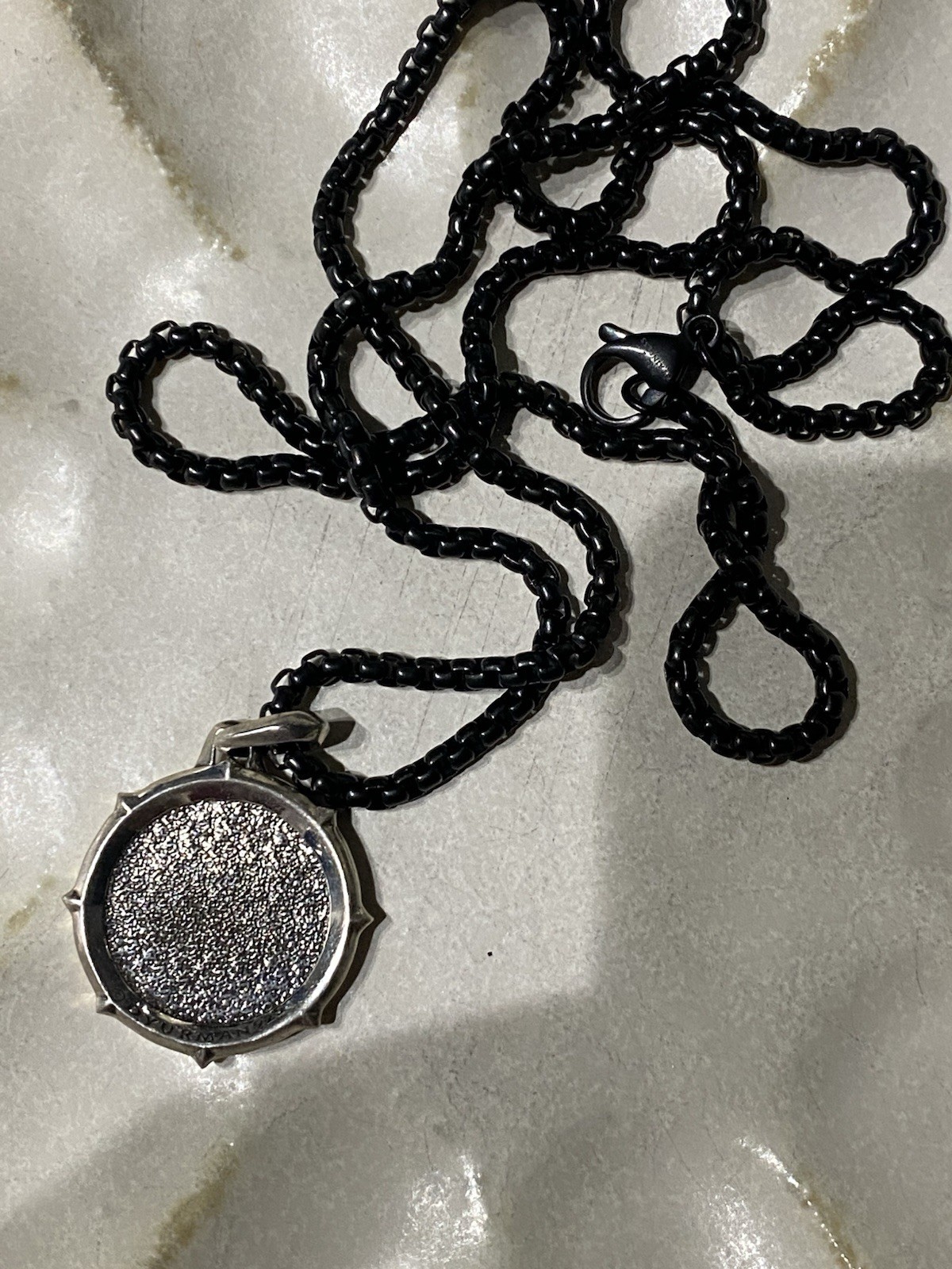 DAVID YURMAN DHARMA WHEEL DIAMOND AMULET PENDANT
