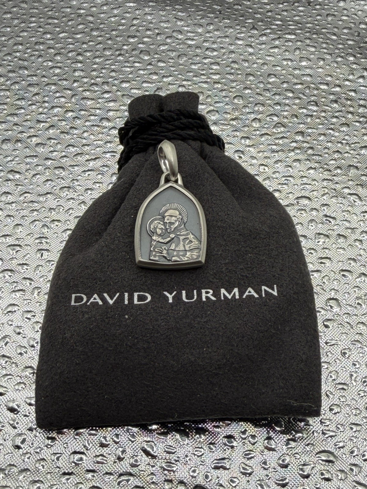 David Yurman Sterling Silver St. Anthony Pendant Amulet