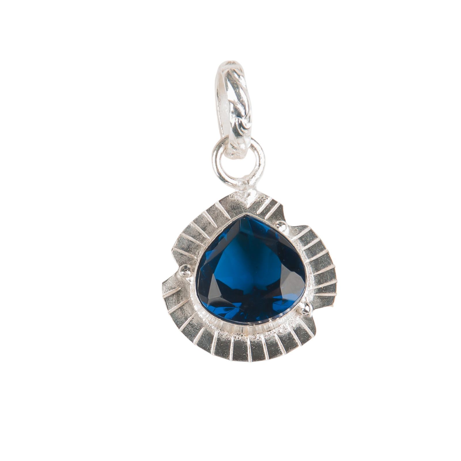 London Blue Topaz 925 Solid Silver Designer Pendent 1.15″ Gift For Engagement