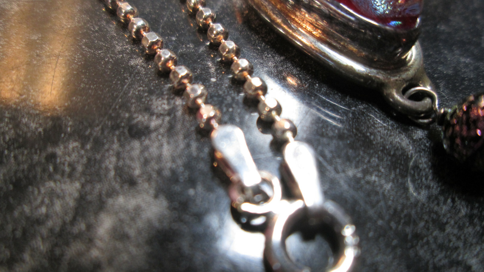 SILVER 925 NECKLACE WITH PENDANT 40CM