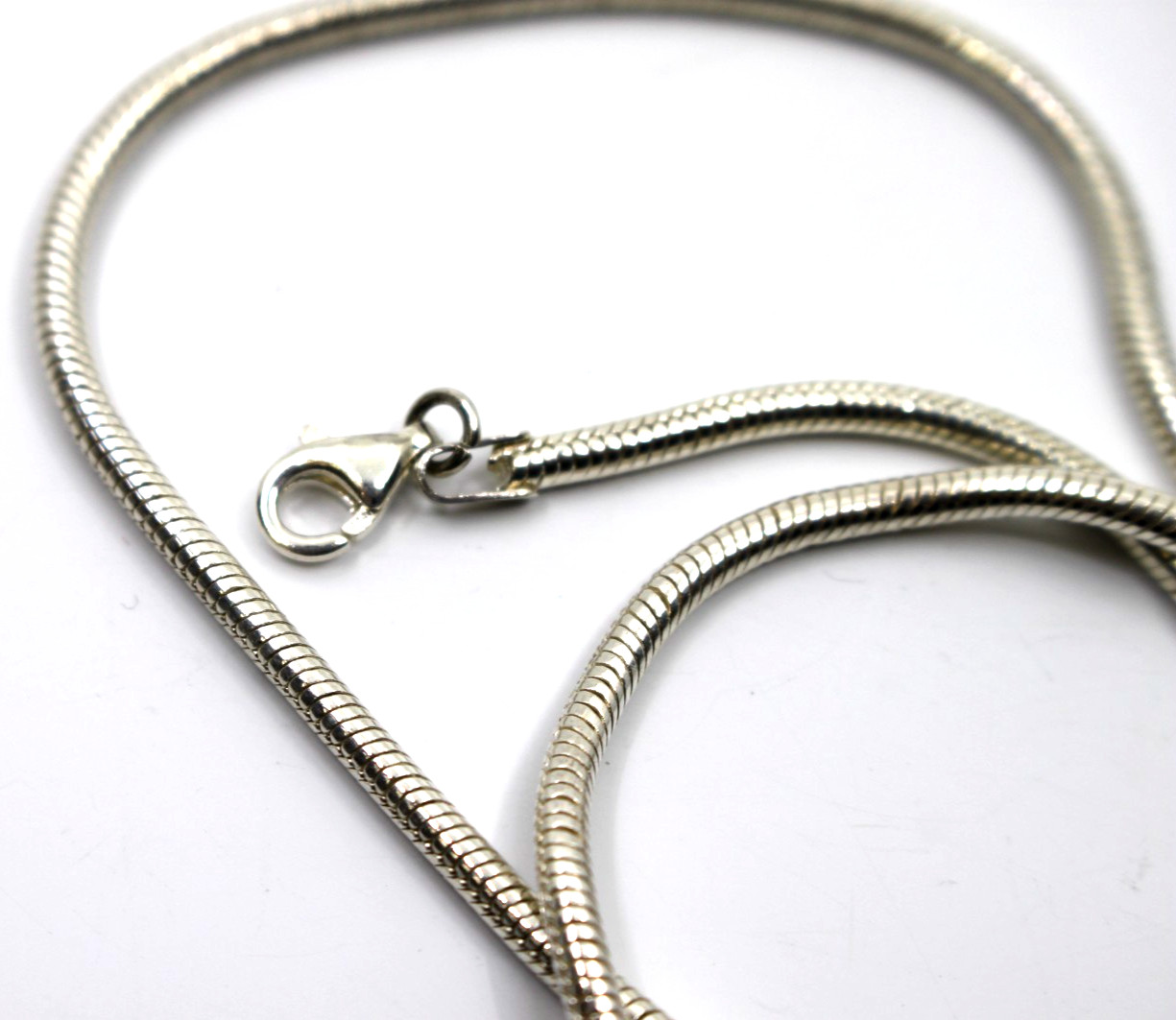 Sterling Silver Snake Chain Necklace 16″in 2.5mm Thick