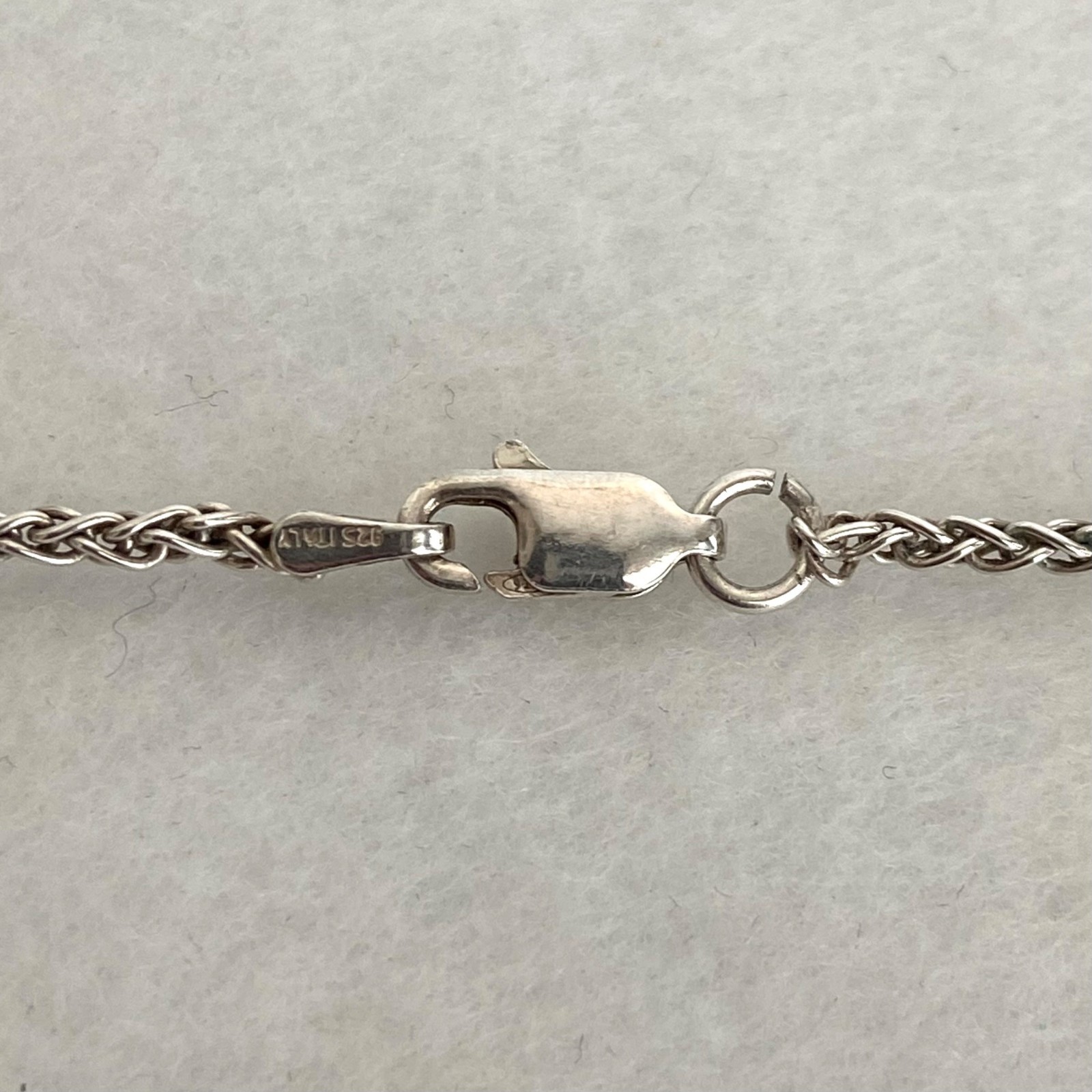 Sterling Silver 925 Blank Engraveable Round Disc Pendant Necklace Foxtail Chain