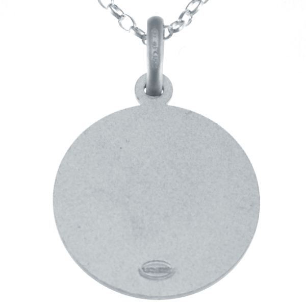 Mens Sterling Silver St Saint Christopher Pendant Chain 20″ Necklace – 24mm