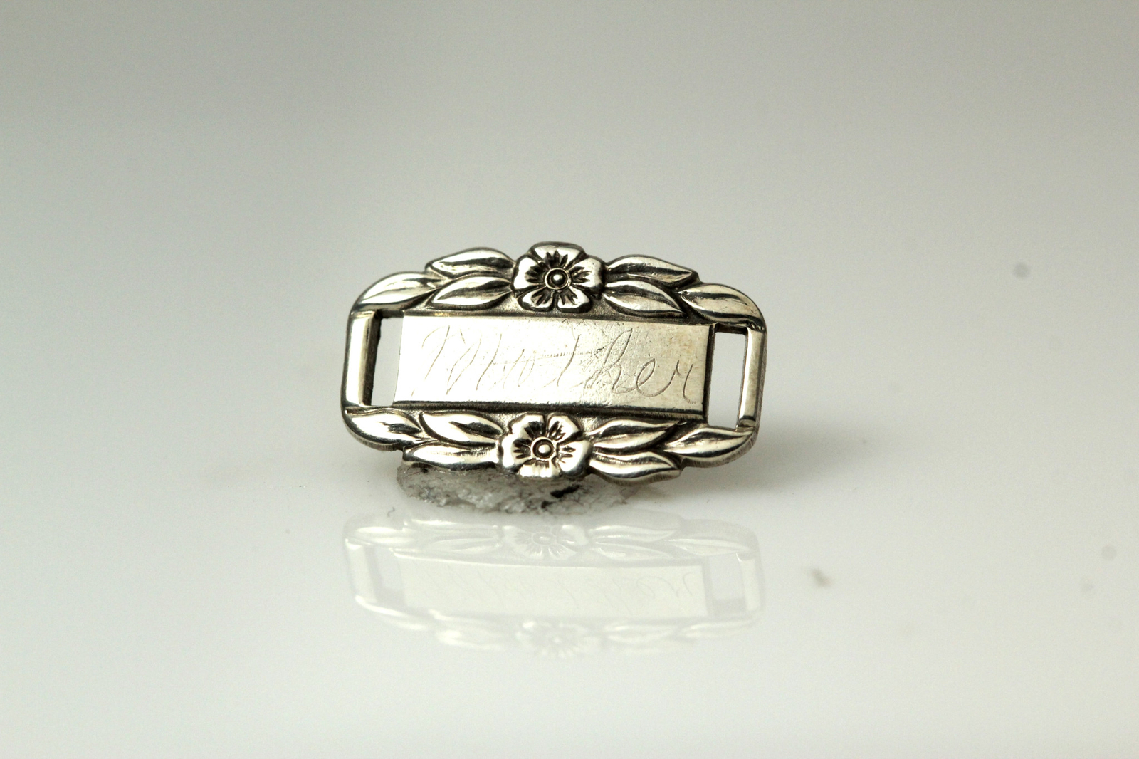 Vintage 925 Sterling Silver “For Get Me Not” Bracelet Link 1.2 Grams (PEN5102)