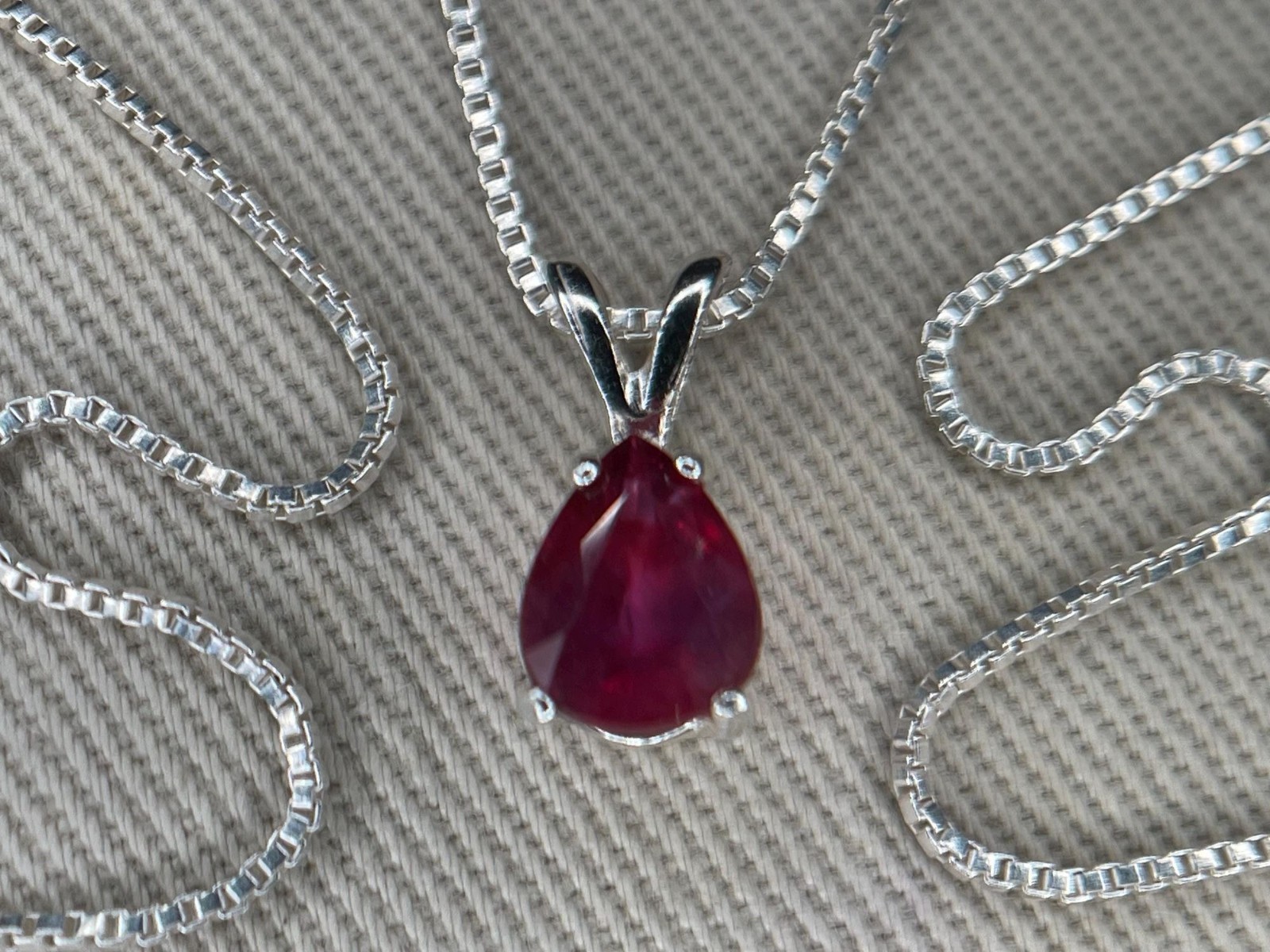 GIA Certified Unheated Ruby 1.20ct Necklace Pendant Untreated Natural Real U132