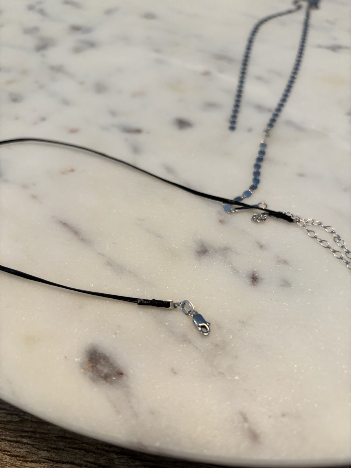 Lana 14k White Gold Lariat Necklace And Sydney Evan Choker Set