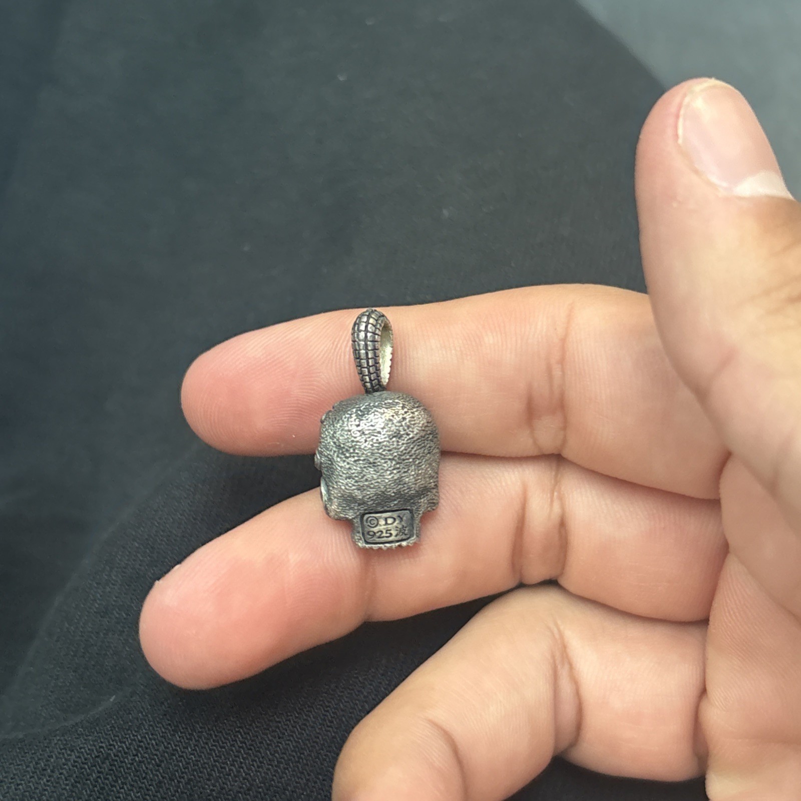 David Yurman Skull Pendant As Is 925 Sterling