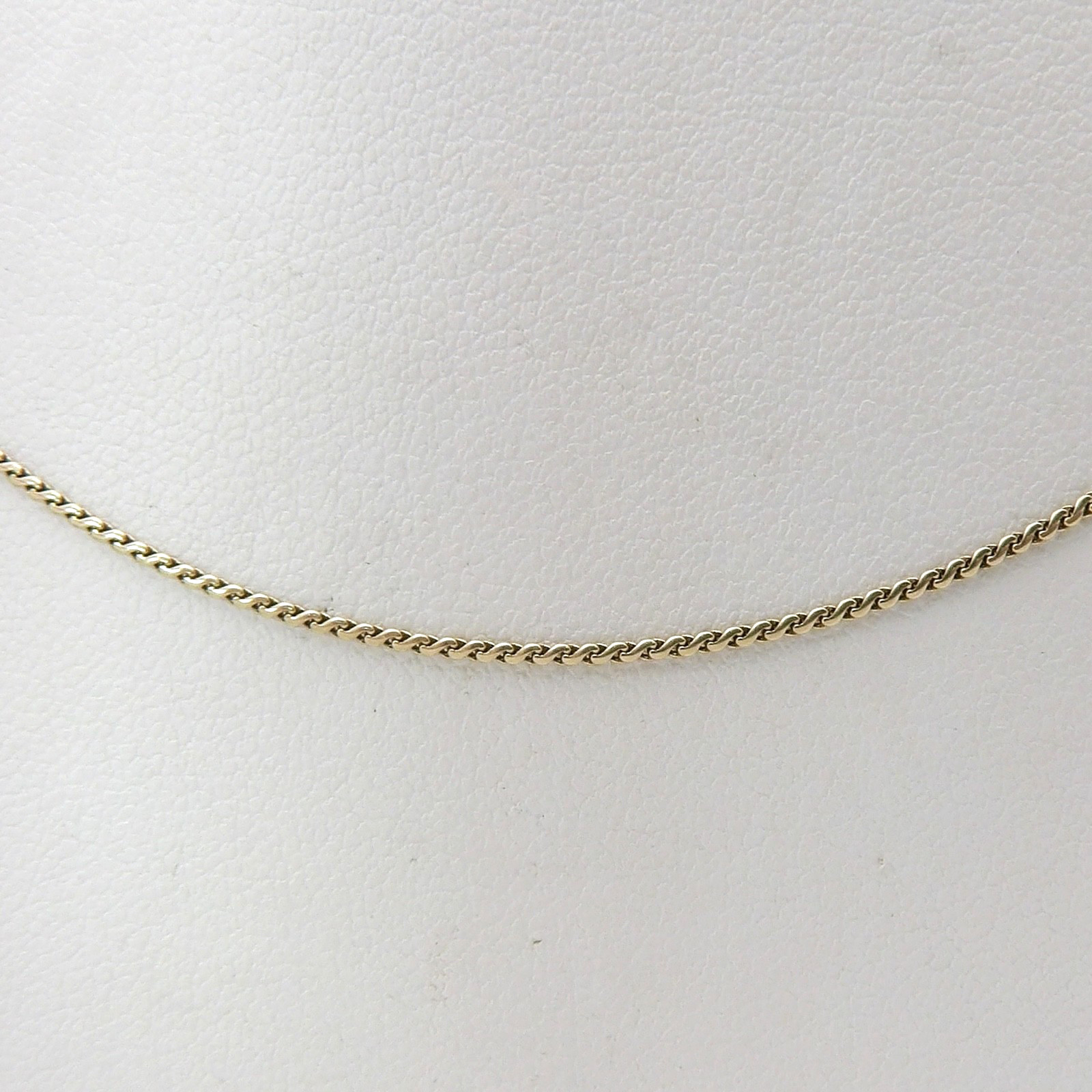 Solid 14k Gold Serpentine S Link Chain Necklace 19in Balestra Italy