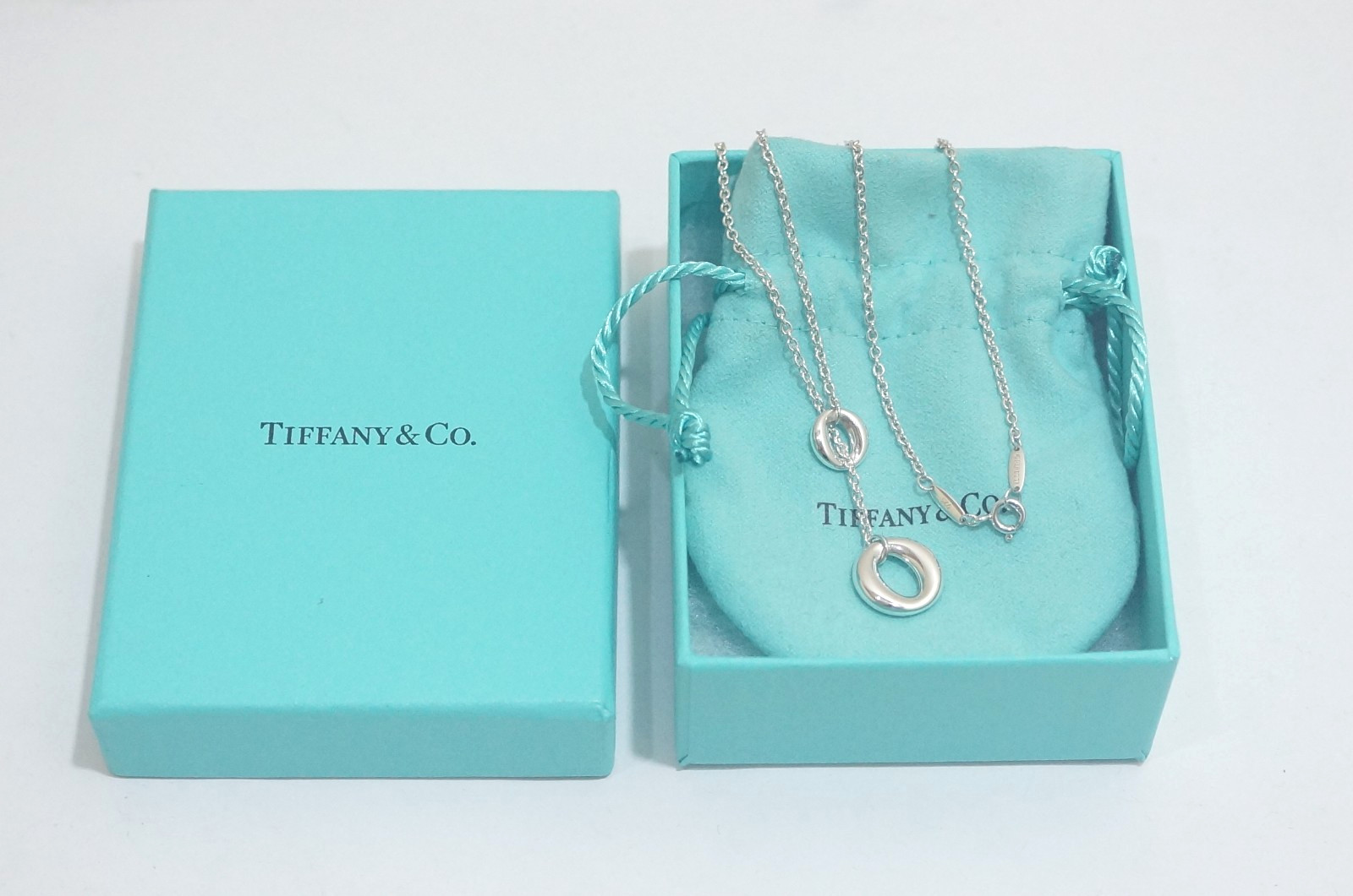 Tiffany & Co. Sterling Silver Elsa Peretti Sevillana Lariat Necklace