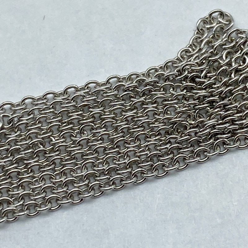 14K White Gold Delicate Cable Link Chain Necklace 17.5″ 2.15g 0.6mm