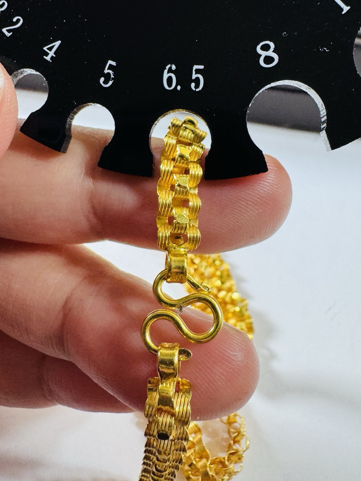 Solid Pure Genuine 22K 916 Dubai Gold Rare Coin Necklace 17.5/18 Inch 6mm 25.14g