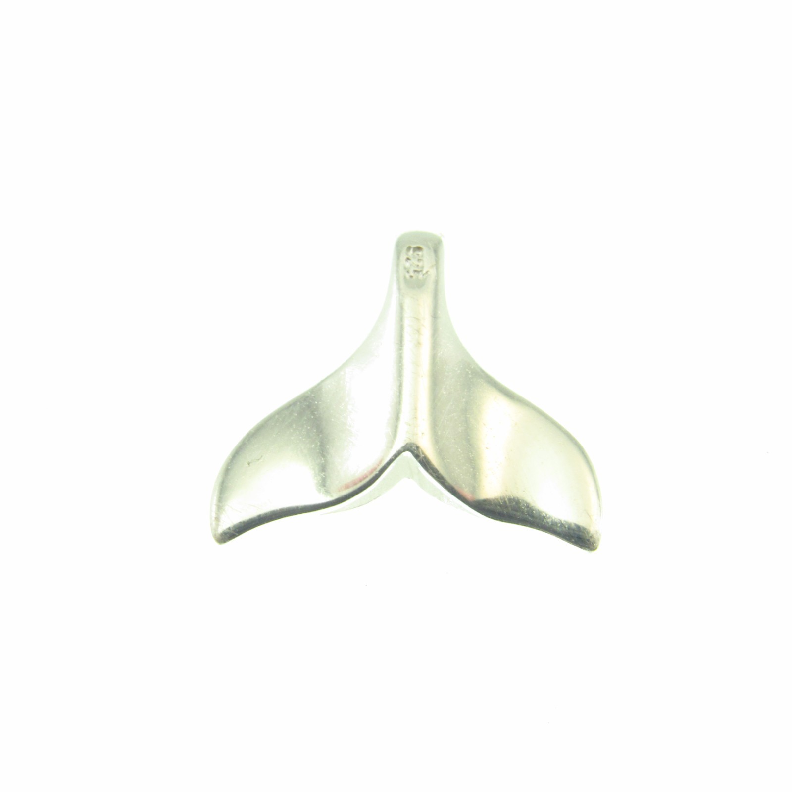 Small Solid 925 Sterling Silver Whale Tail Slide Pendant – Ocean Lover’s Jewelry