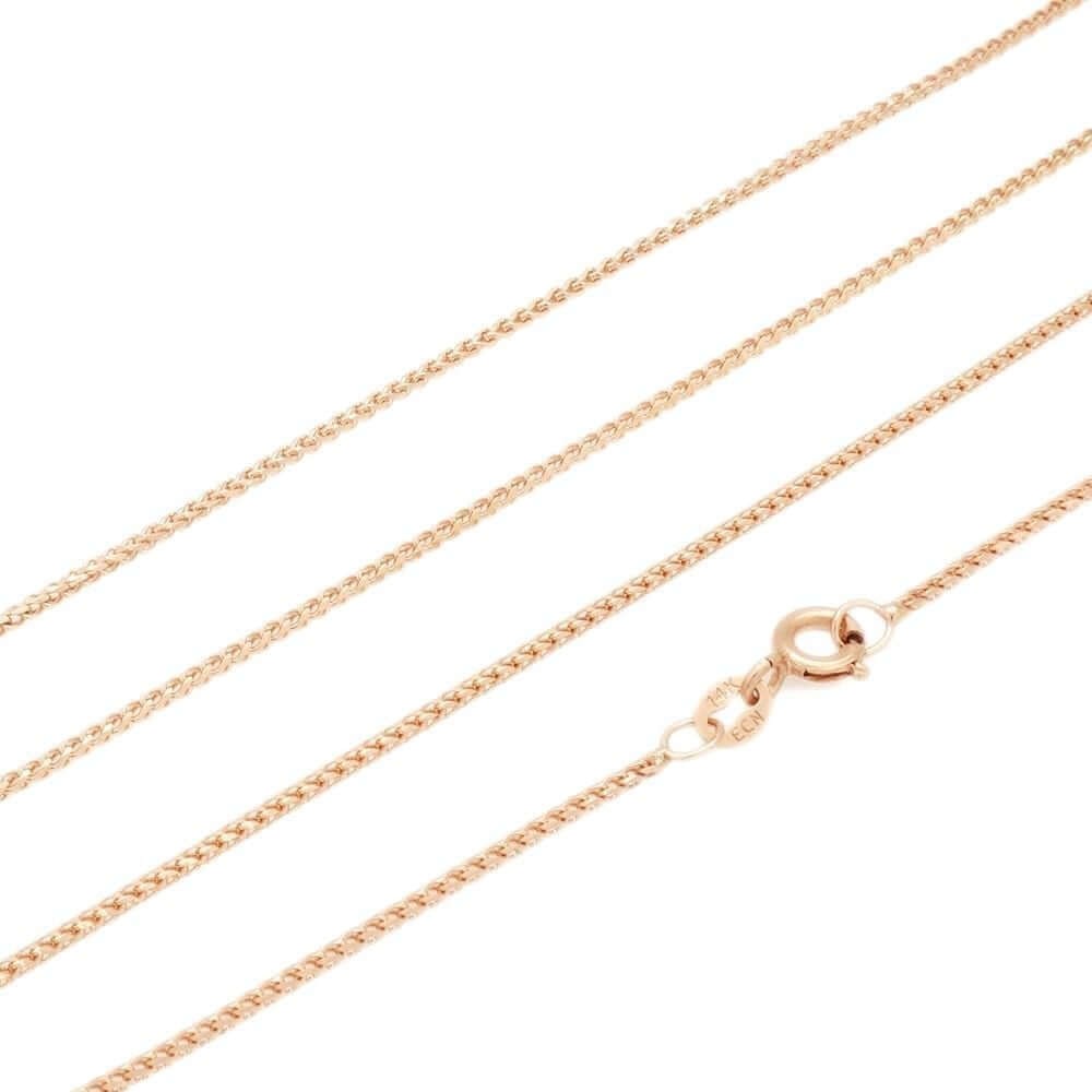 Solid 14k Yellow, White & Rose Gold 1.2mm Franco Chain 16″ 18″ 20″ 22″ 24″ HEAVY