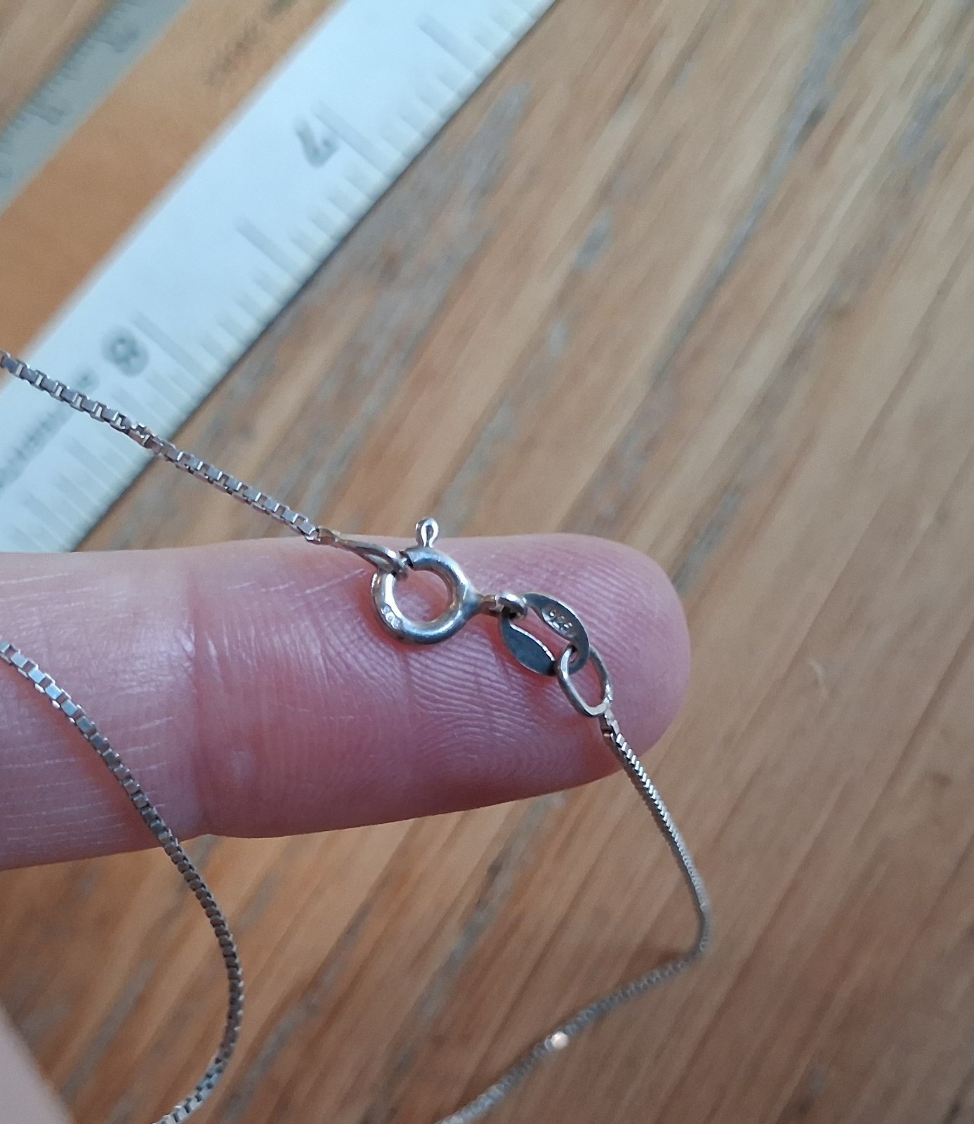 Sterling Silver Rich Blue Labradorite Cabochon Pendant Oval Box Chain Necklace