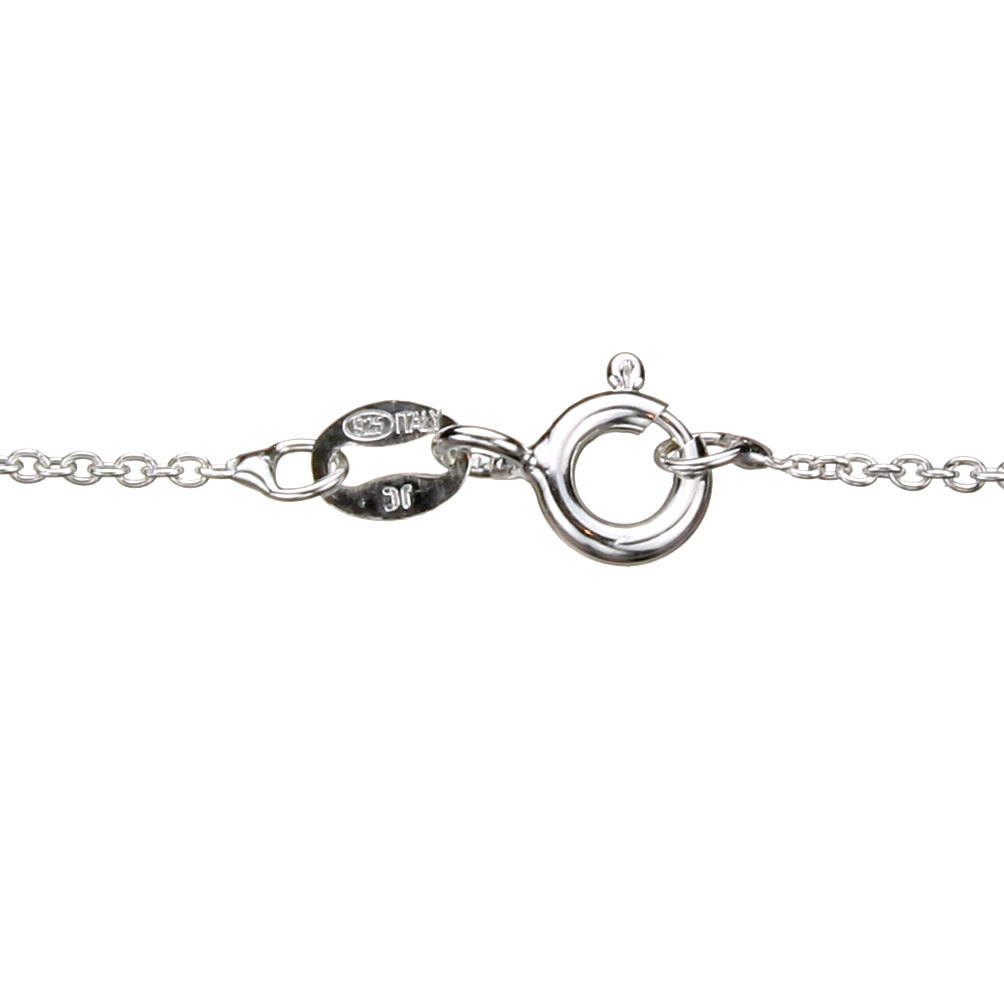 925 Sterling Silver Fine Cable Chain Necklace ITALY