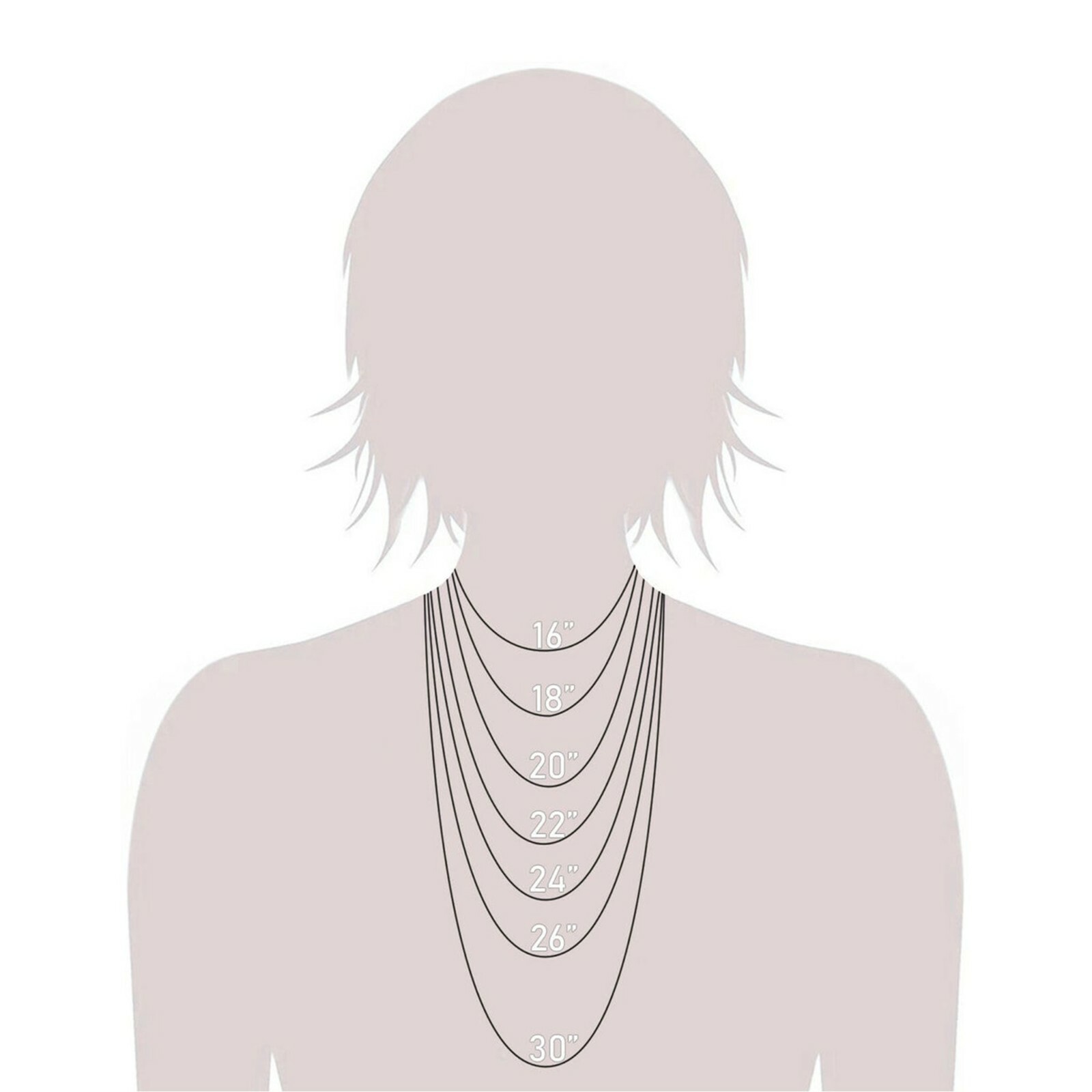 10K Solid White Gold Box Chain Necklace, 16″ To 24″ Inch, 0.5mm To 1.0mm Thick