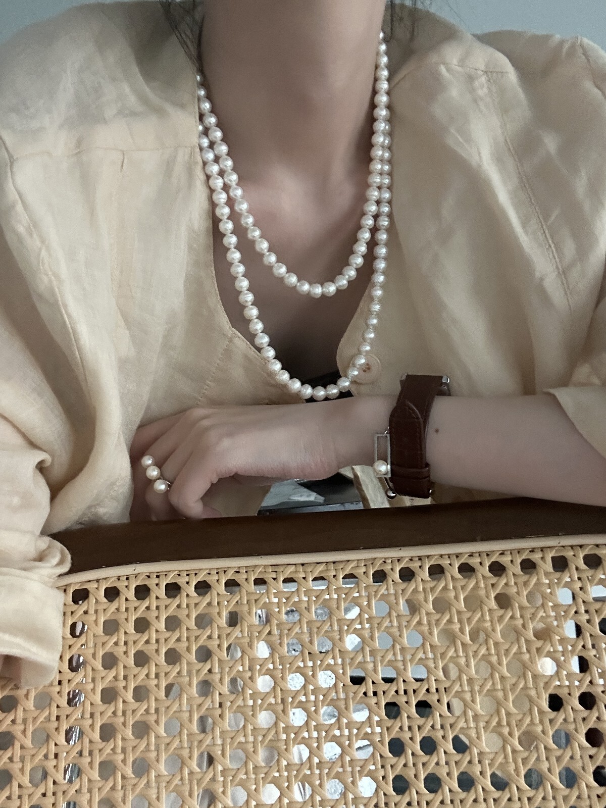 Natural Baroque Pearl Necklace 39.37″ S925 Sliver Hook