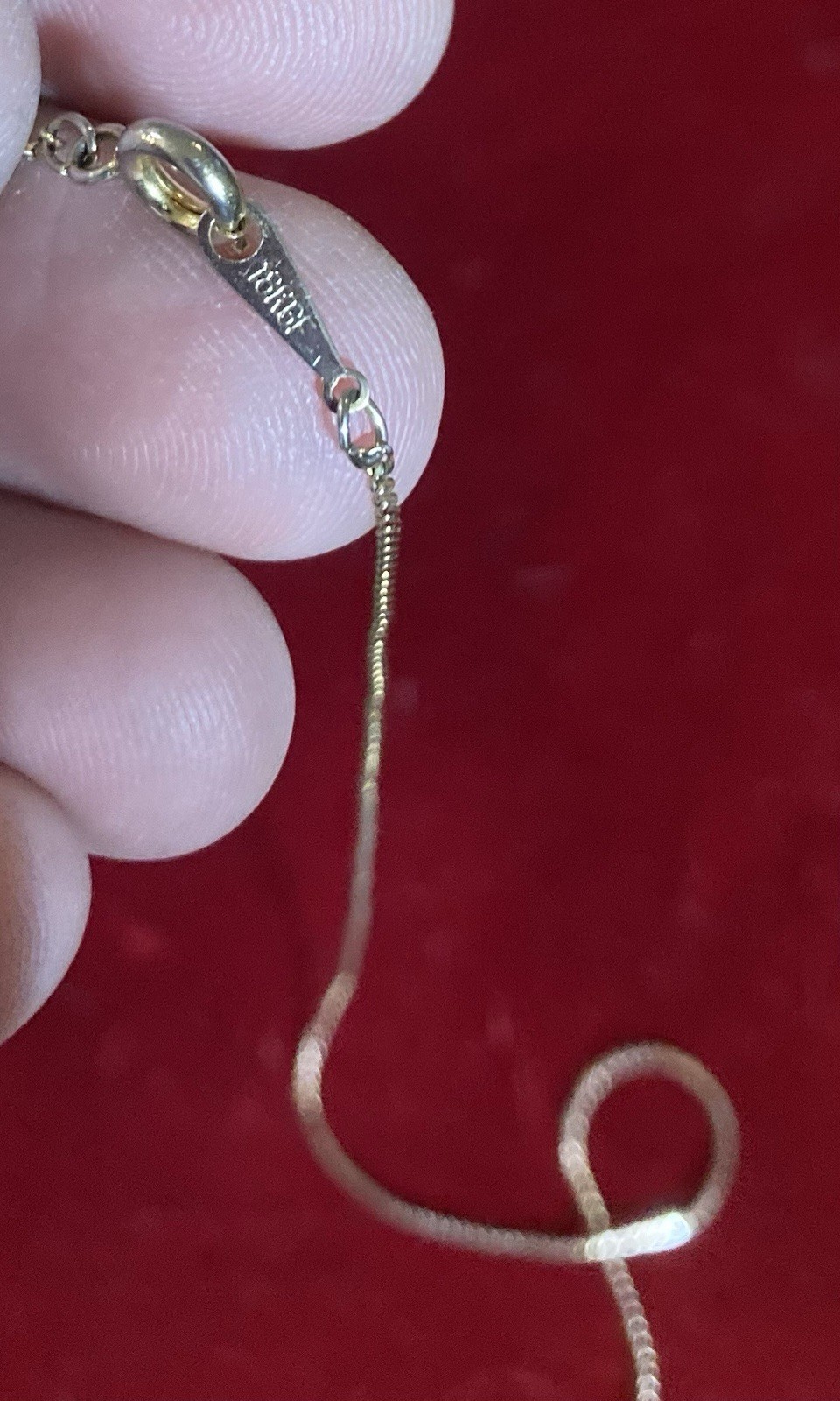 18” 18k Gold Filled Cable Chain Necklace 1.68 Grams. Nice For Layering