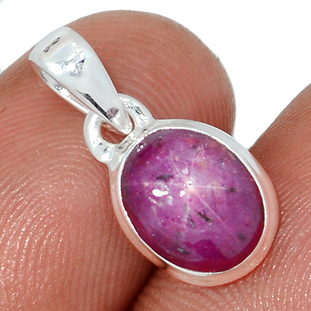 Natural Ruby Star – India 925 Sterling Silver Pendant Jewelry CP66249