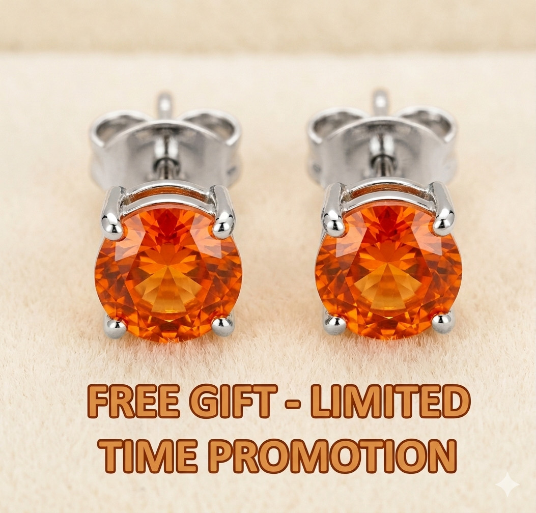 6.50 Ct Certified Flame Orange Diamond Pendant, Tariffs FREE & Matching Studs .
