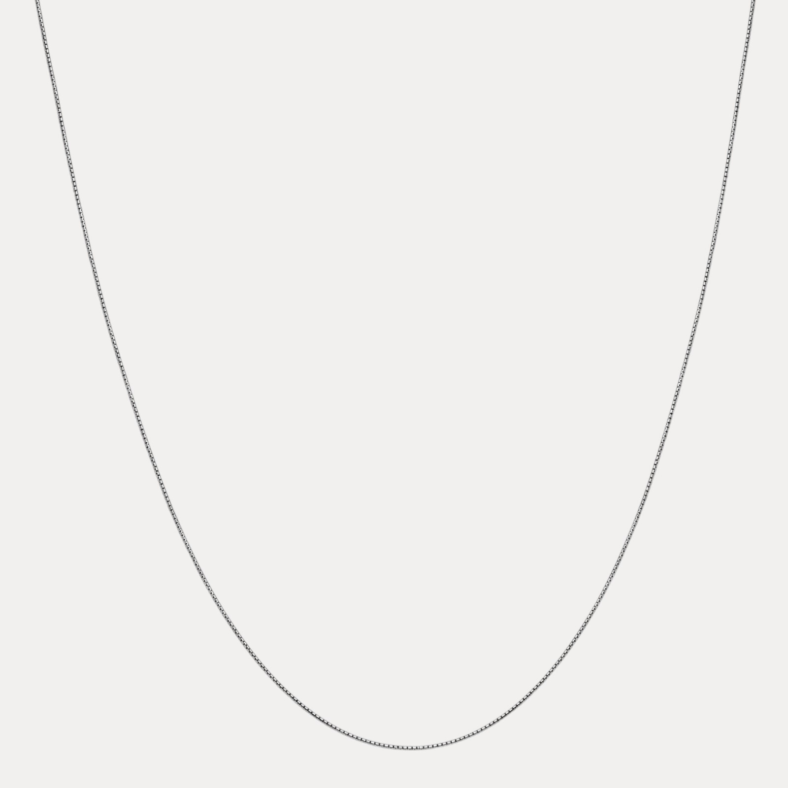 1mm round Box Chain Necklace – Solid 925 Sterling Silver Or 14k Gold Vermeil