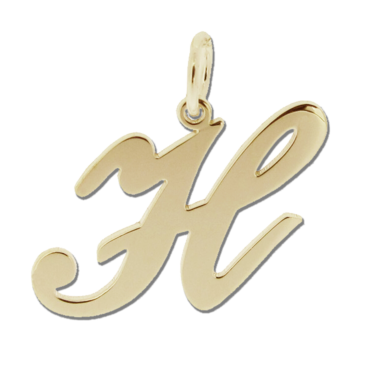 9ct Gold Plated Any Initial Letter Name Pendant Charm Necklace & Chain Option