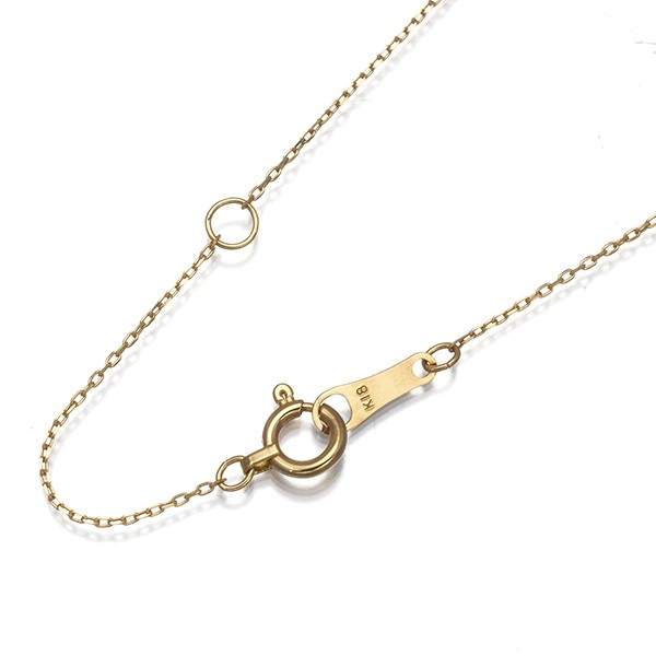 Cable Chain Necklace 40cm 18K 750 Yellow Gold