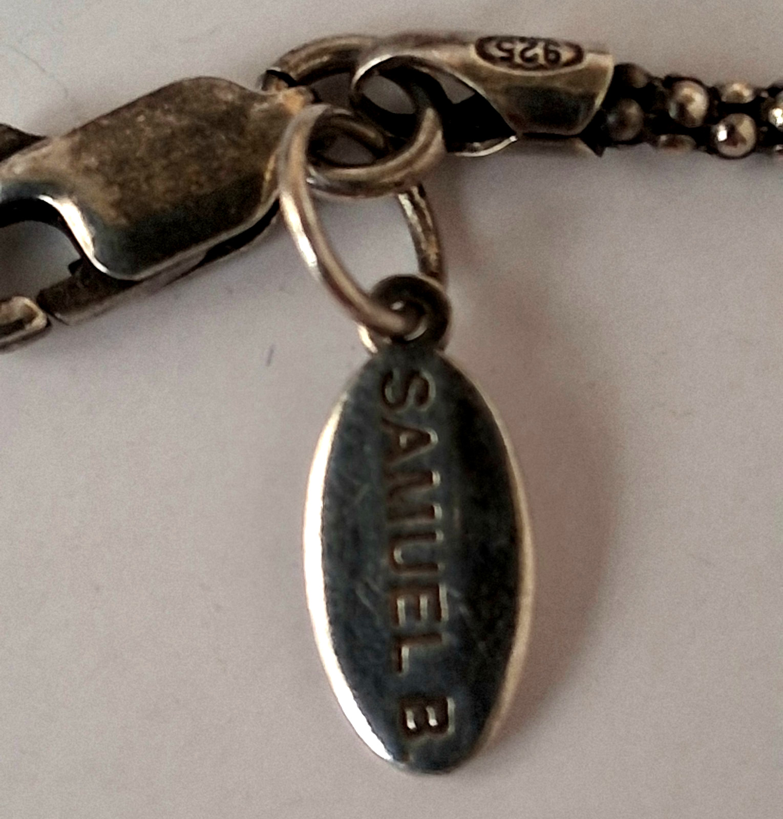 Samuel B. 925 Sterling Silver & 18K Gold Reversible Cameo Mother Mary Necklace