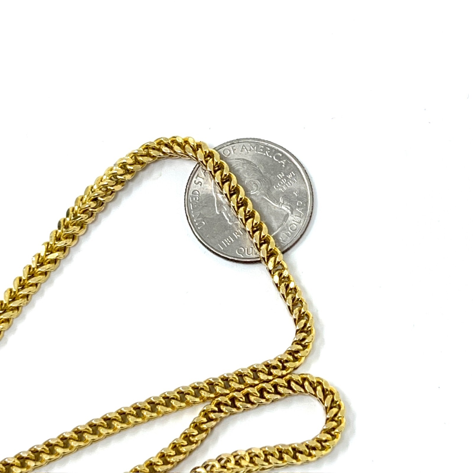 10k Solid Yellow Gold Franco Necklace 24″ – 21.7g – 4mm