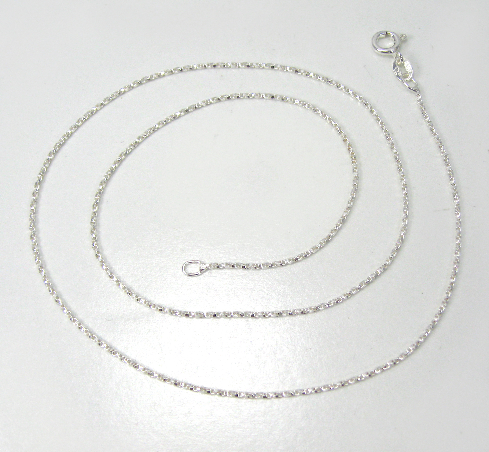 NEW Twist Box Chain Necklace 925 SOLID Sterling Silver Pick 16, 18, 20 Inch Long