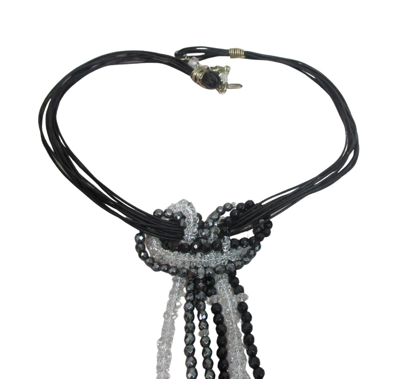 HERKIMER MINES 925 Silver black onyx necklace 719126140