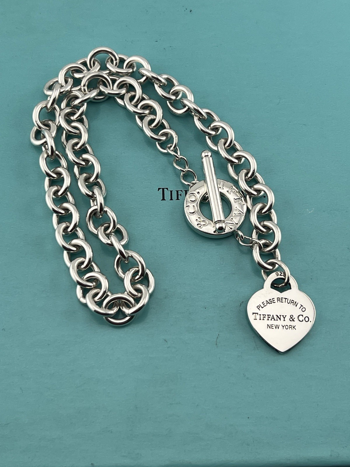 Tiffany Co. Necklace, Return to Tiffany Heart Toggle Necklace 16” Inches Long