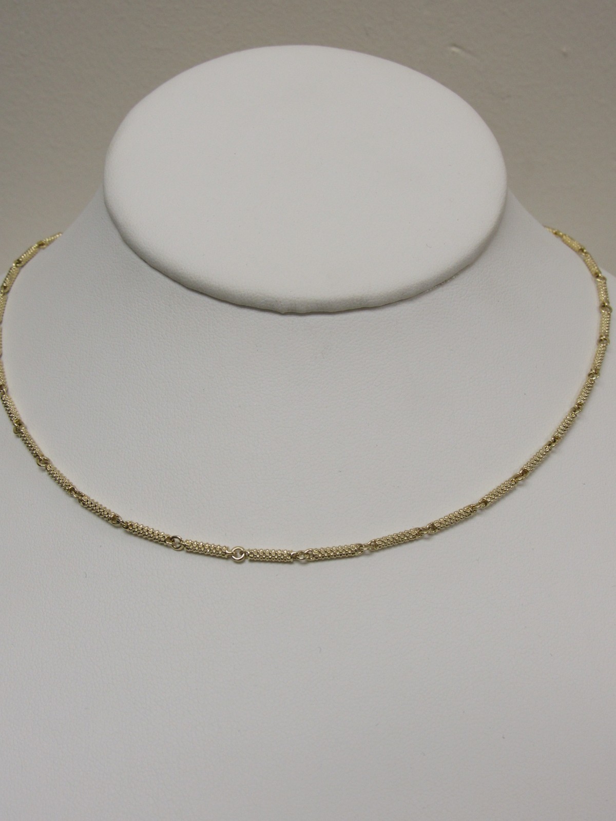 Designer LAGOS 18K Signature Caviar Superfine Link Necklace, 22″ Length