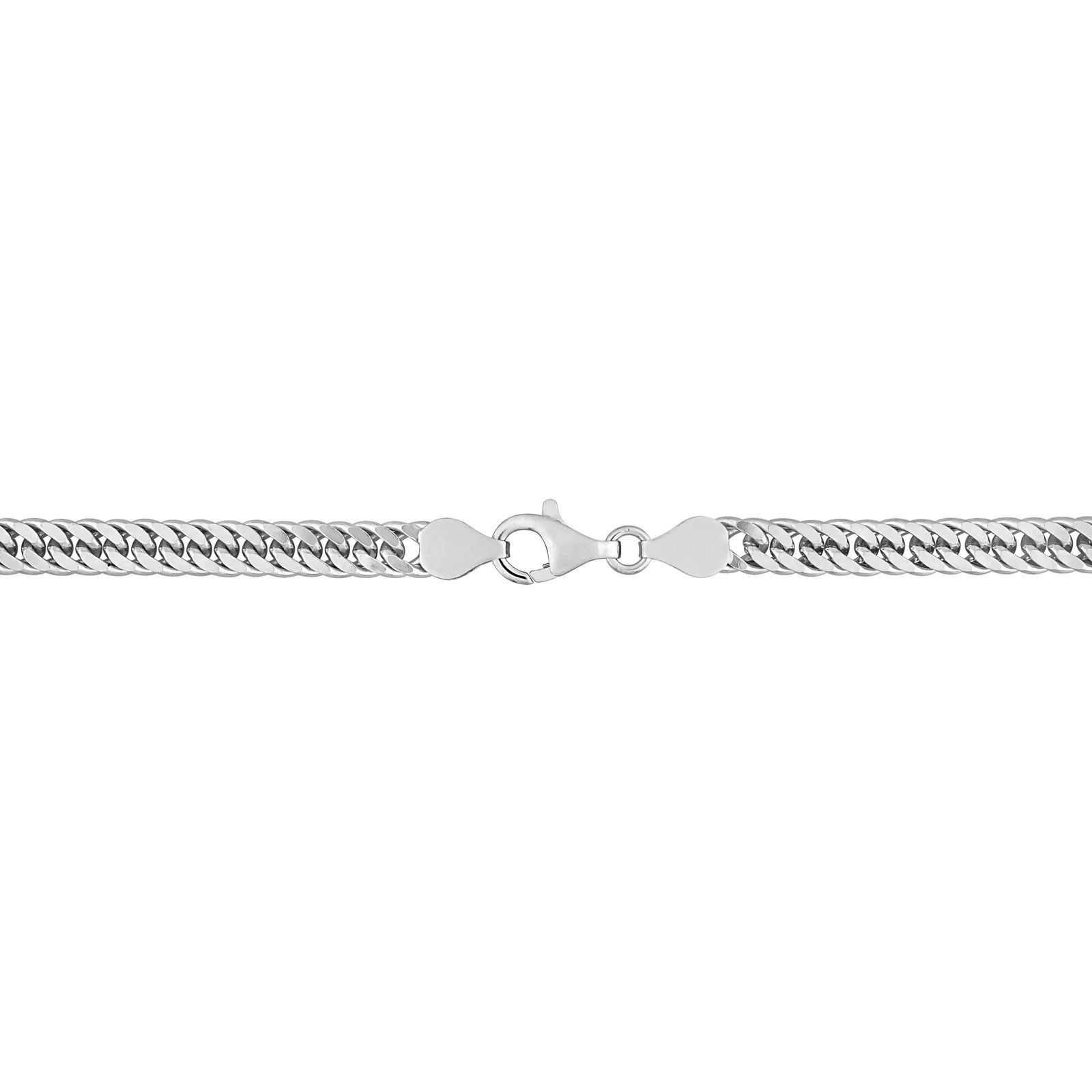 Amour Sterling Silver 5.5mm Double Curb Link Chain Necklace – 24 in.
