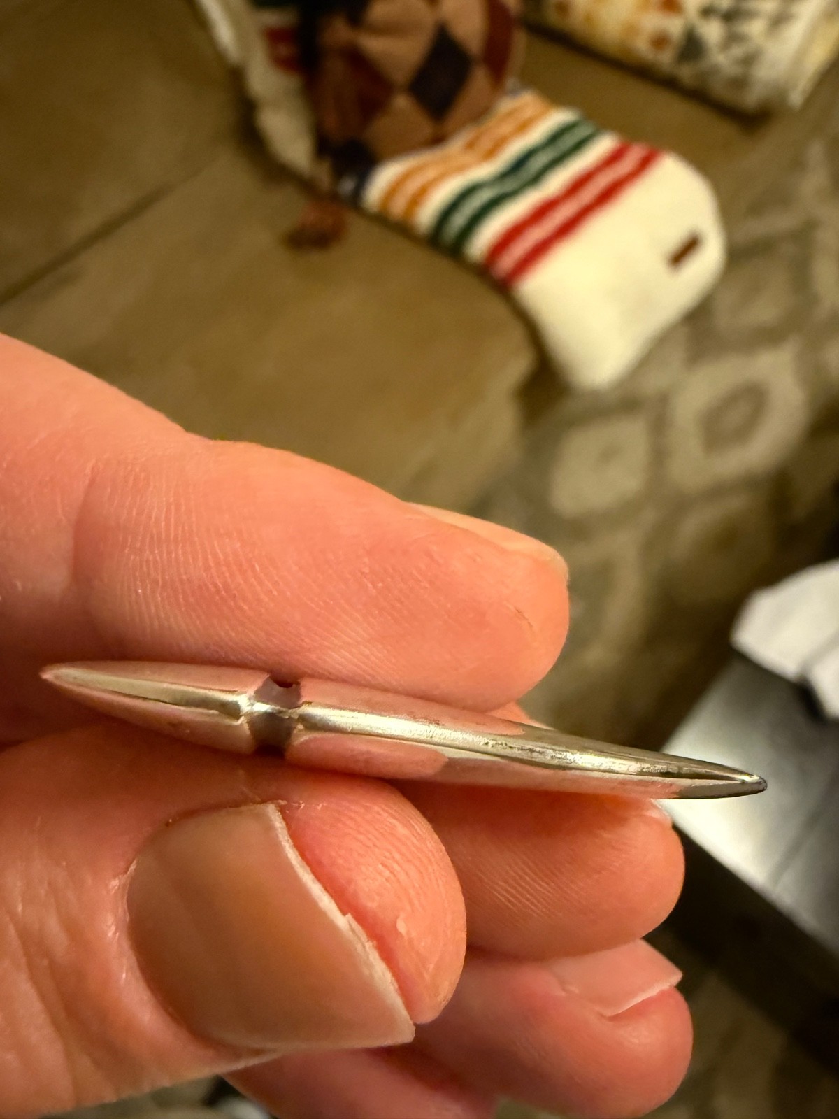James Avery Silver 925 Retired Fish Ichthus Charm Token Pocket Piece