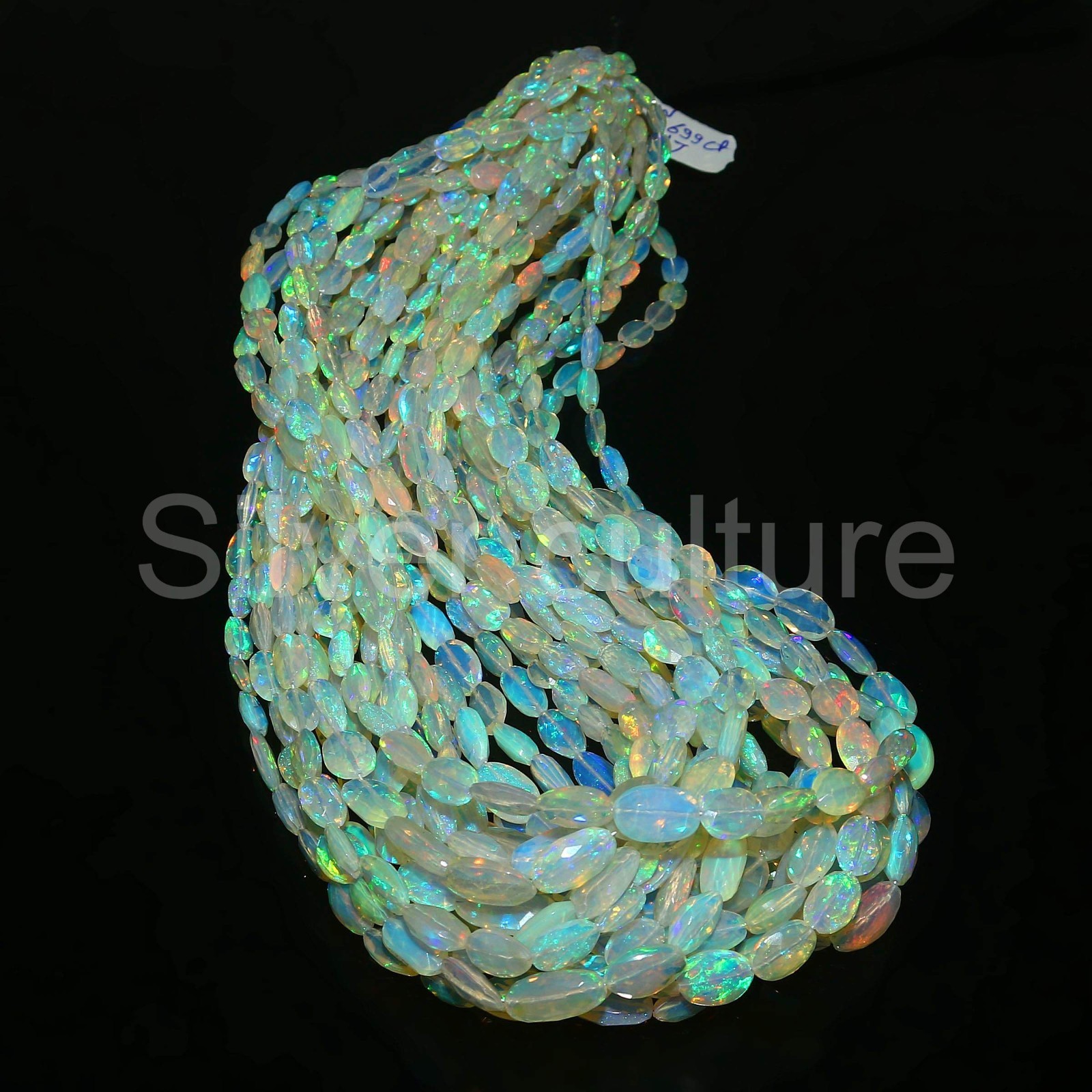 100% Nature Opal Beads White Opal Beads Wedding necklace Gift For Friend 608