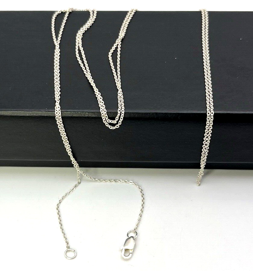 PETITE Solid Sterling Silver 925 Micro Mini Chain 32 in. ” NECKLACE Lightweight