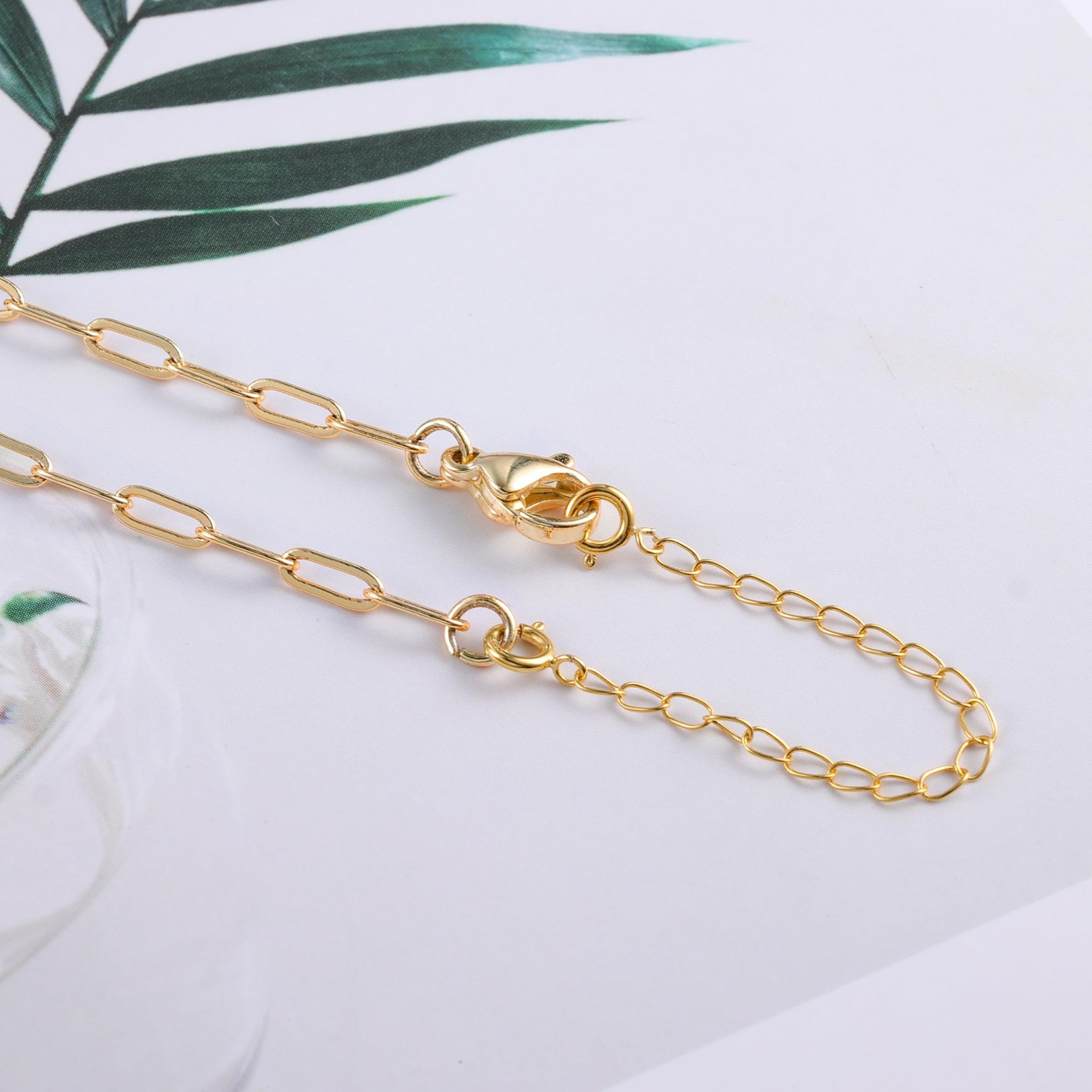 18K Solid Gold Extender for Necklace Bracelet Real Durable Adjustable Chain G…