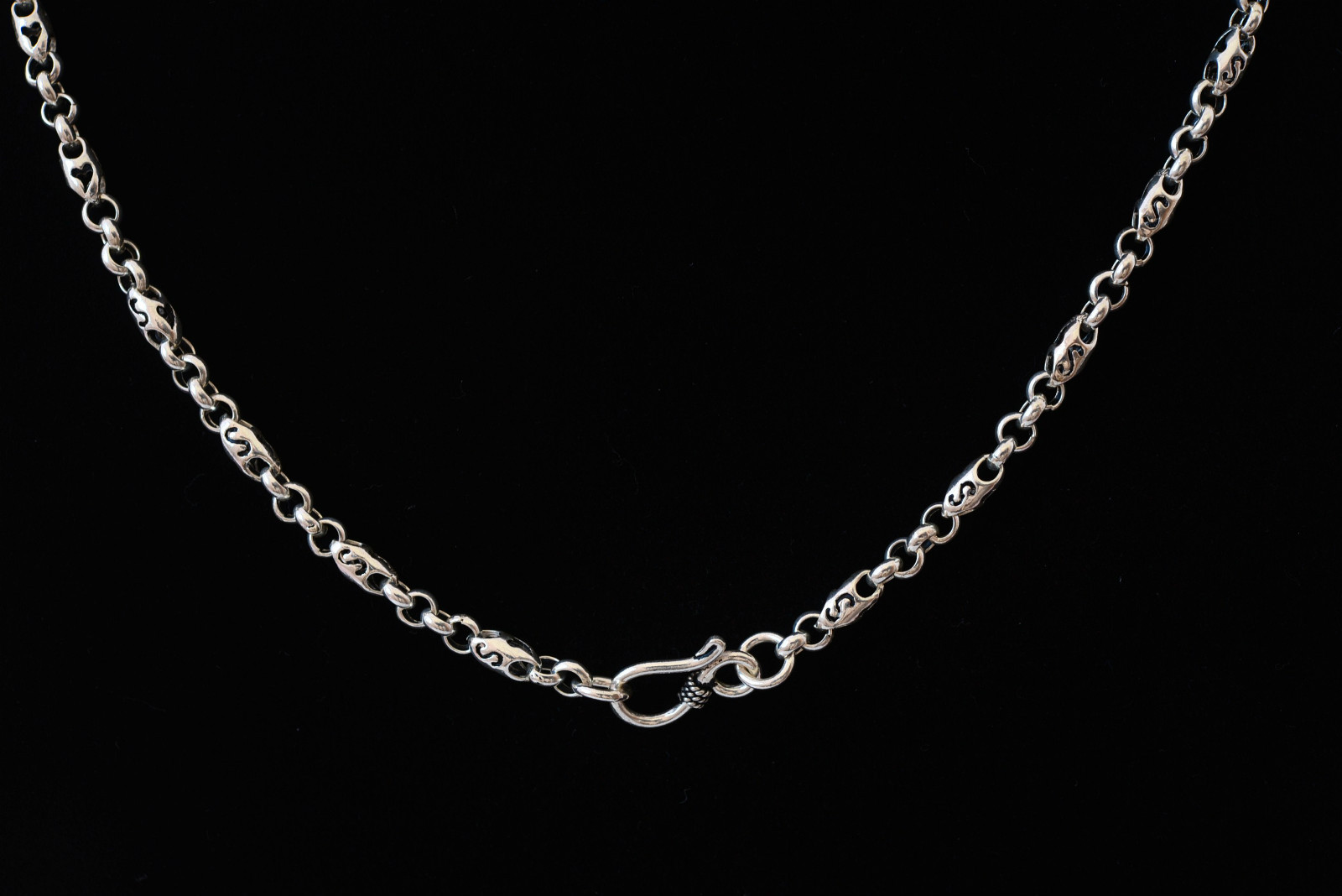 S925 Fine Sterling Silver Necklace Chain 4mm / 27″ / 22.2g USA seller