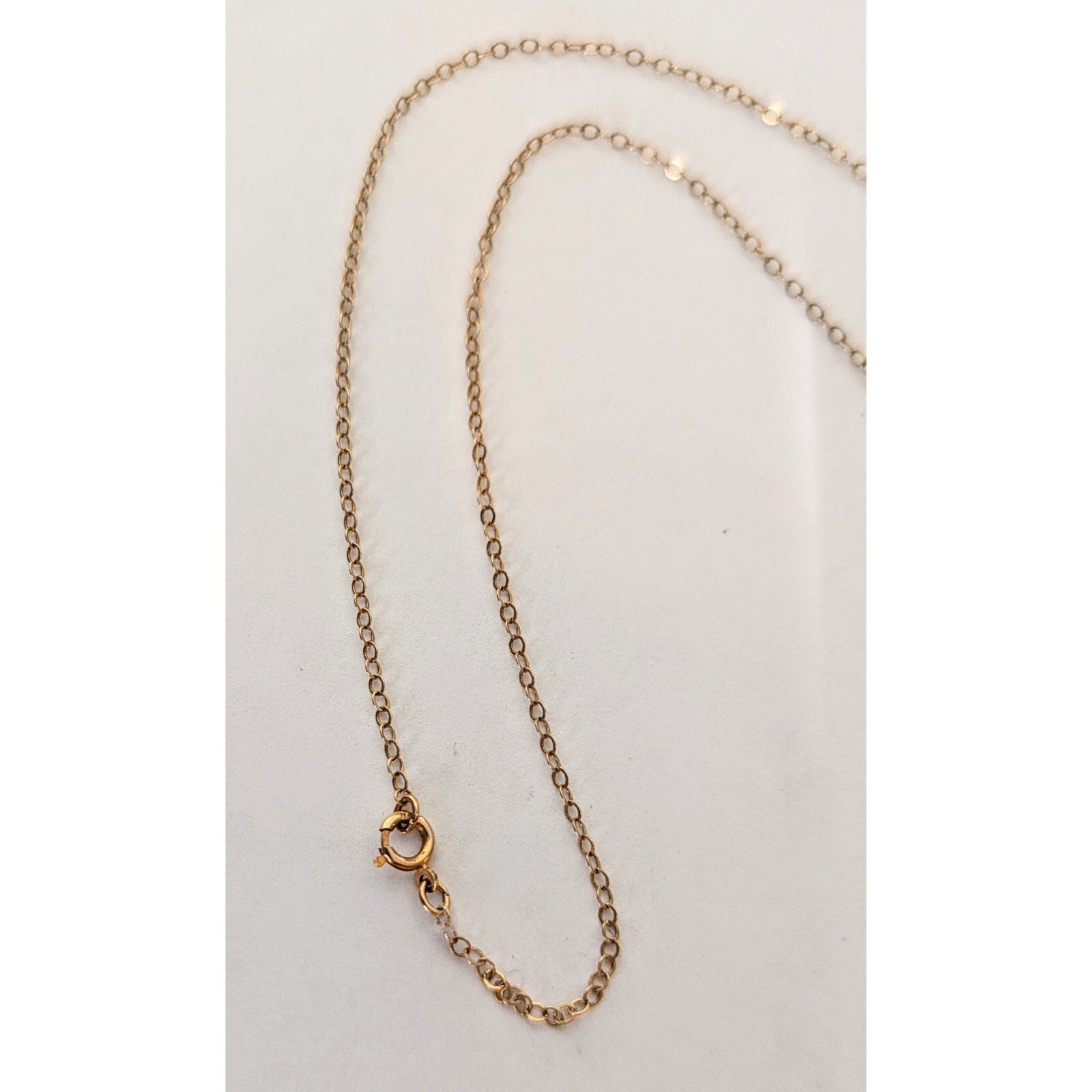 Adorable 14k Solid Yellow Gold LUV Pendant Necklace 15.5″