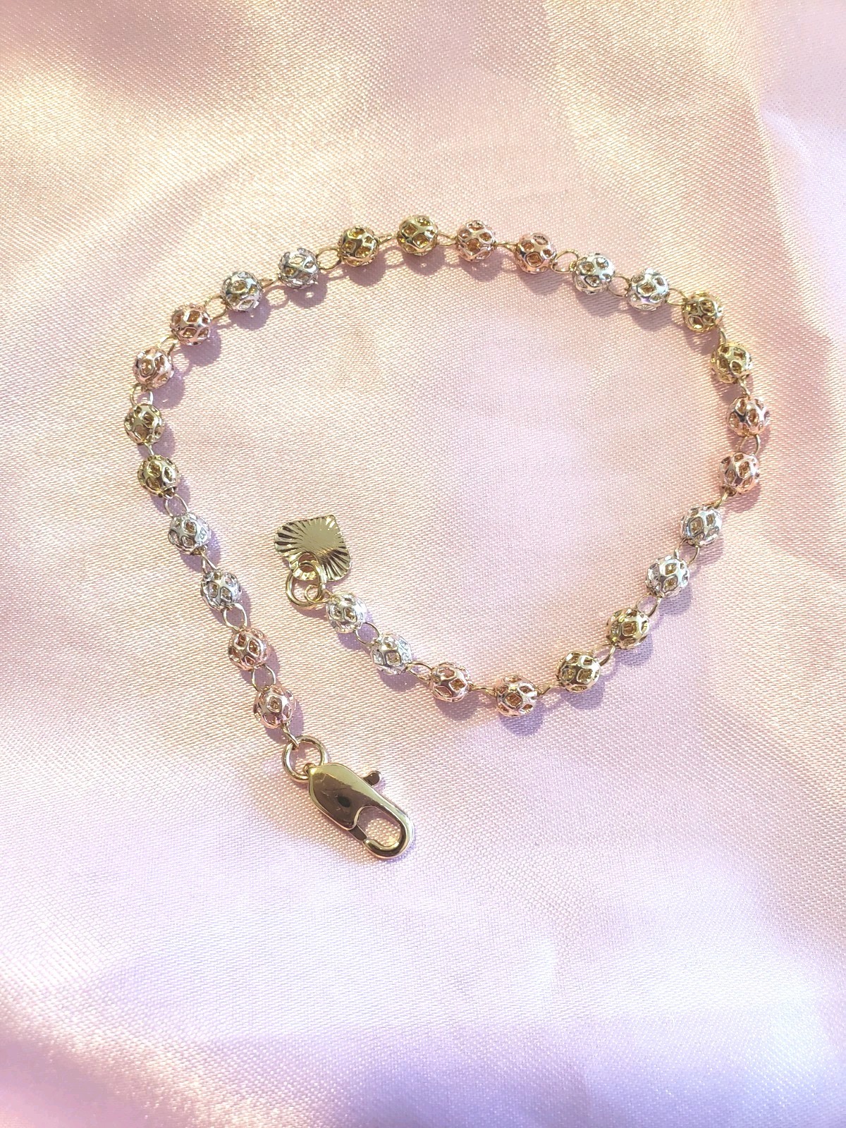 Tri Cor Gold Tarnish Resistant Bracelet 7.5″ (K5-6)