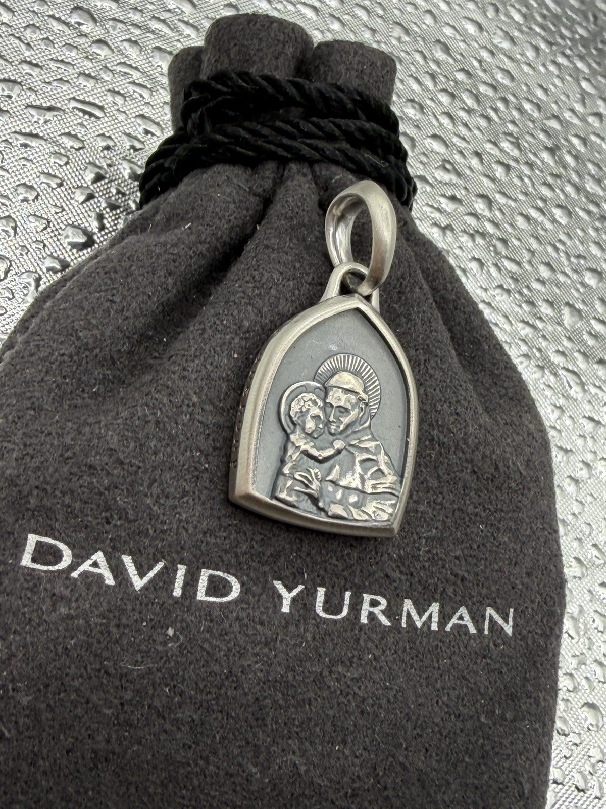 David Yurman Sterling Silver St. Anthony Pendant Amulet