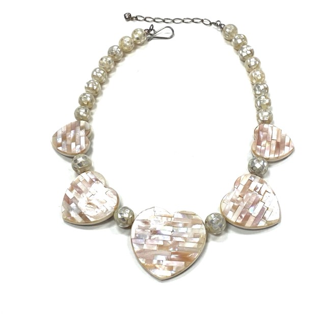 Jay King Abalone Mother of Pearl Reversible Necklace